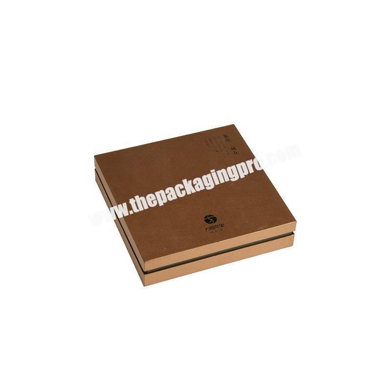 Food grade plain recyclable kraft paper moon cake boxes for cakes