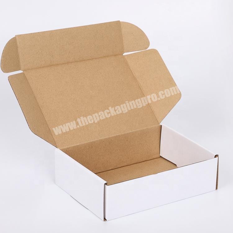 Eco Friendly Recycled Customized White Shoes Box Carton Packaging Corrugated Kraft Mailer Boxes