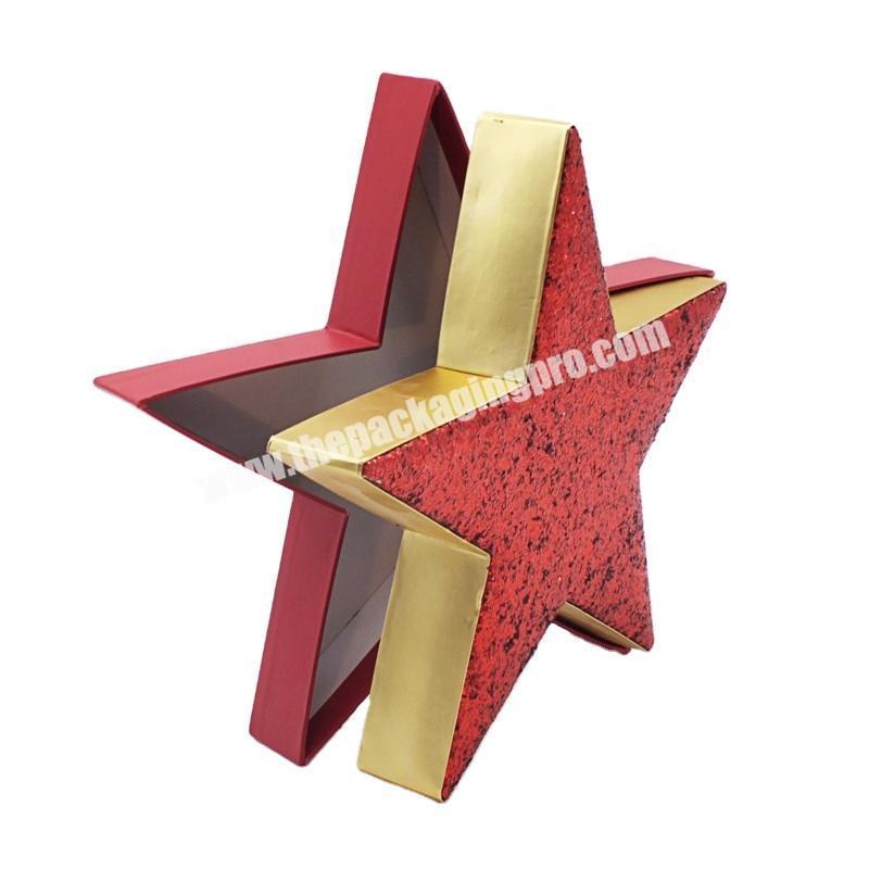 Custom chocolate box with christmas star shape geschenk box