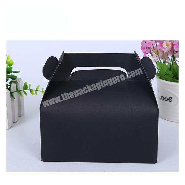 Eco Kraft paper takeout box packaging with handleFood grade global box for baking snack packing