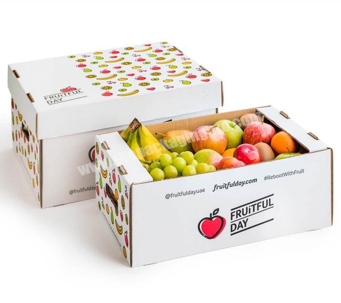 Custom Flexo Printing Fruit Corrugated Packaging Box Heavy Duty Paper Cardboard Vegetable Carton