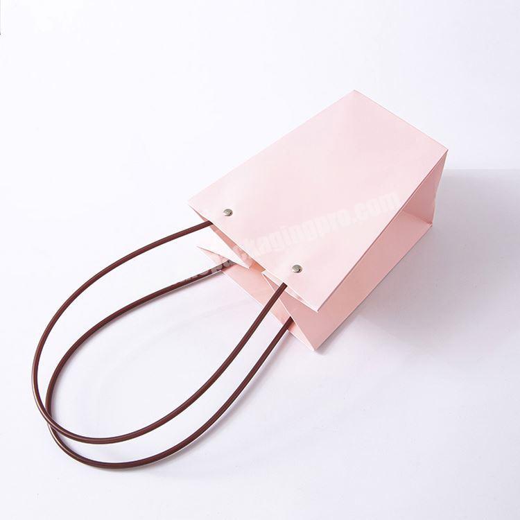 Private Label Unique Creative High-End Pink Gift Packaging Bag