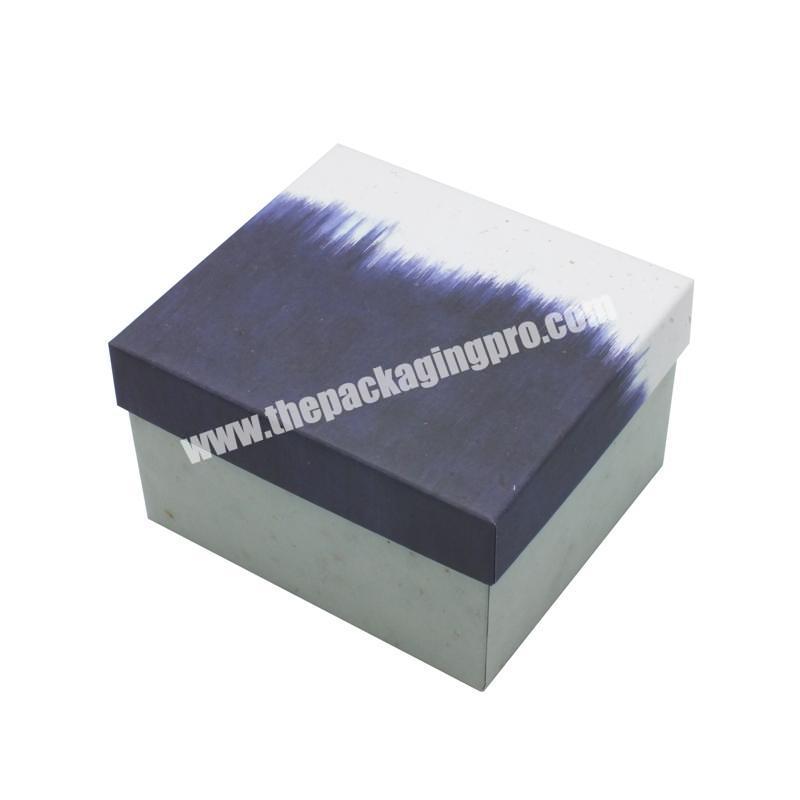 Custom Cosmetic Gift Package For Necklace And Base Paper Packaging Logo Square Box With Lid