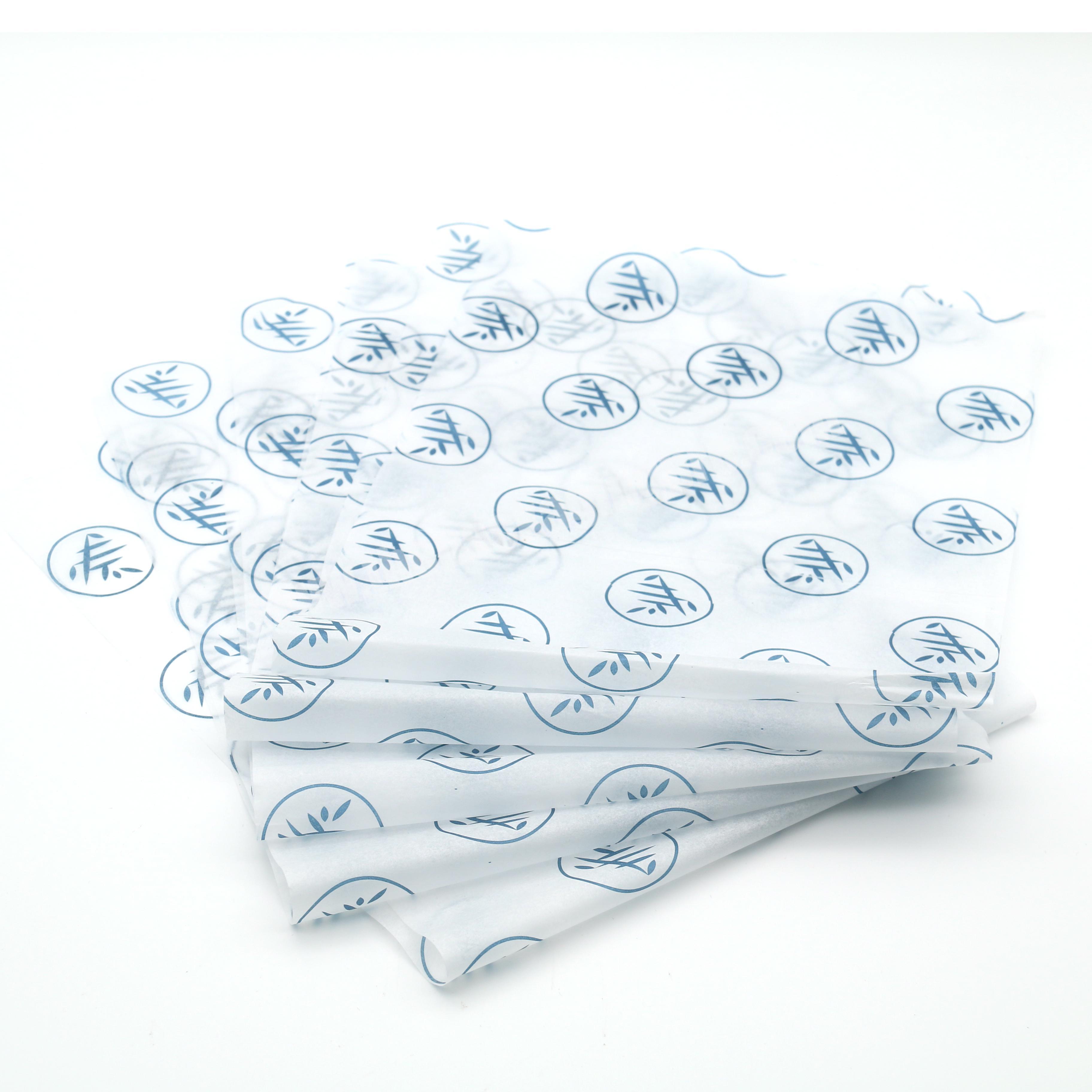 Popular Fancy white silk paper Clothes Wrapping Tissue paper with silver logo