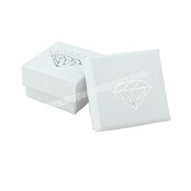 New Upgrade Custom Printing Glossy White Paper Jewelry Box For Gift Box Packaging