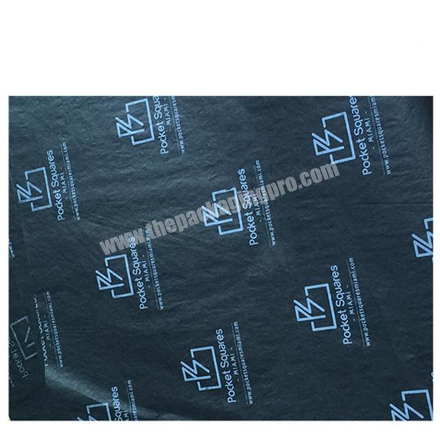 HXM Custom Brand Printing Black Wrapping Tissue Paper with Logo