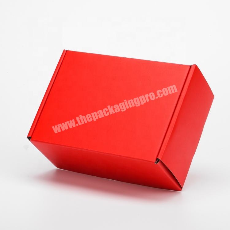 Shenzhen Factory Supply Customized Red Corrugated Boxes Recycled Folding Mailer Box Corrugated Wedding Paper Gift Box