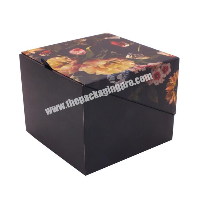 Luxury black gift box with magnetic close paper box gift box for valentines' day packaging