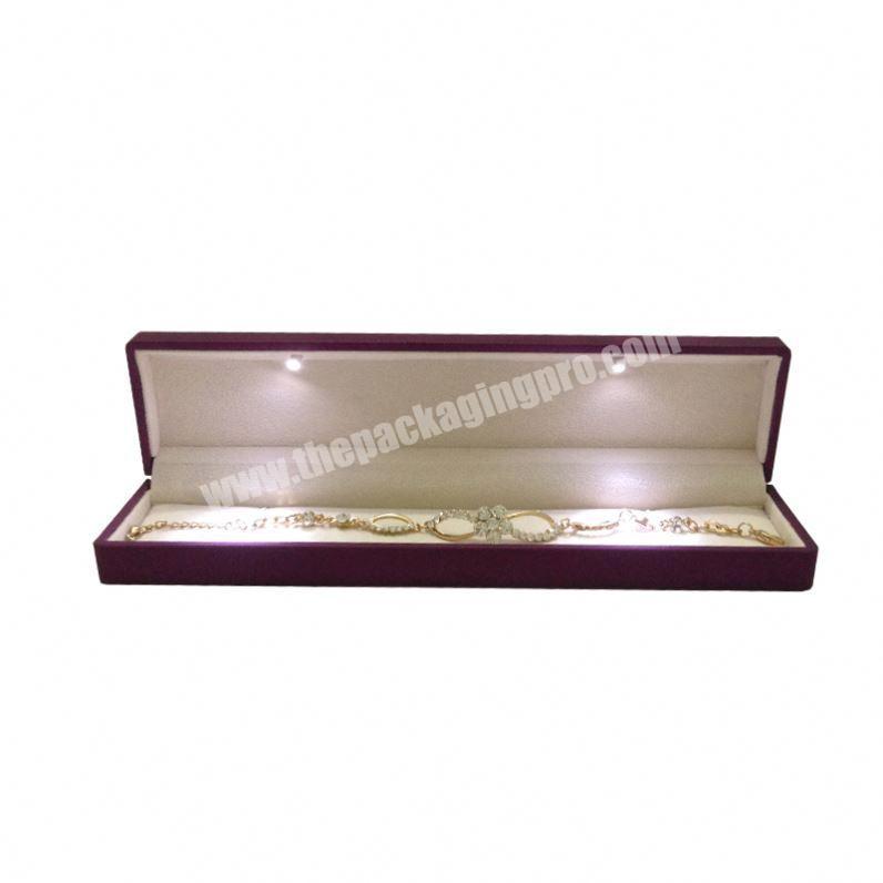 High Quality Custom Jewely Box For Necklace With LED Light