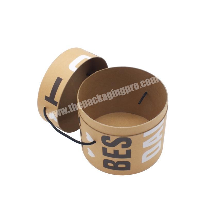 Cylindrical Carton Cardboard Long Round CustomLid And Base Kraft Tube Paper Cylinder Packaging Box