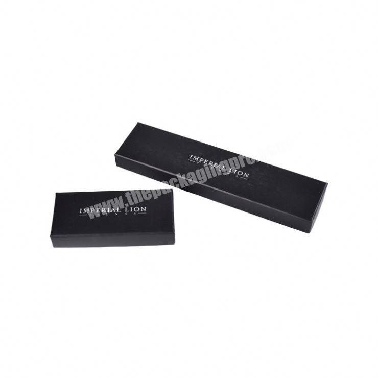 Luxury Custom Long Black Fashion Smart Watch Strap Paper Box For Gift