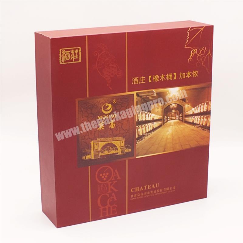 Presentation Glass Cup Gift Display Folding Packing Carry Custom Made Shape Wine Accessory Box