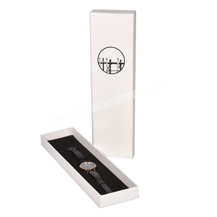 Wholesale Luxury Custom Logo White Paper Watch band Packaging Box