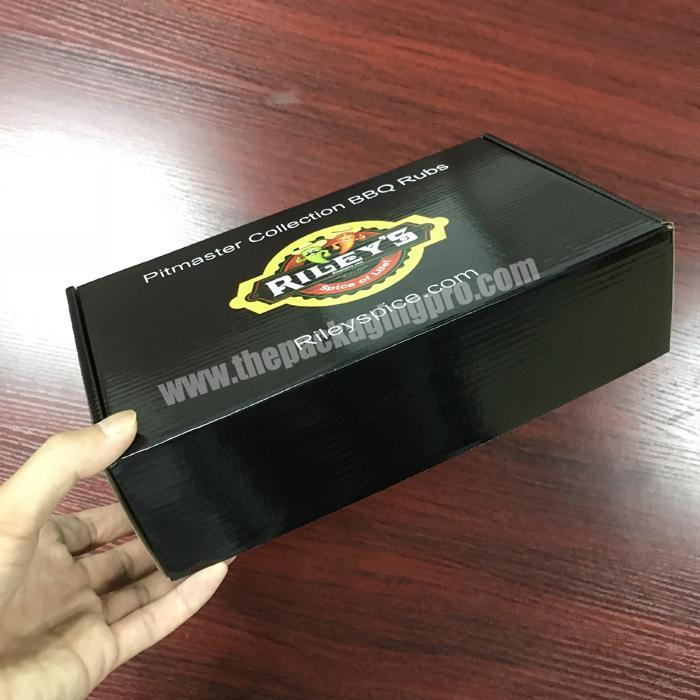 Custom Design Printed Black Color Strong Corrugated Board Paper Mailer Airplane Boxes for Clothes and Food Packaging