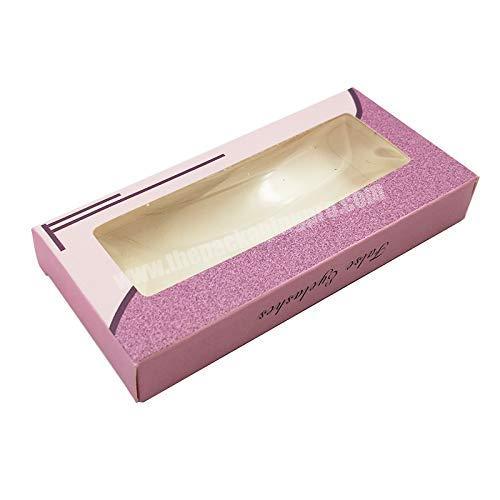 Custom Box packaging for eyelash blank package Multi color paper box white tray DIY flash Eyelashes package box