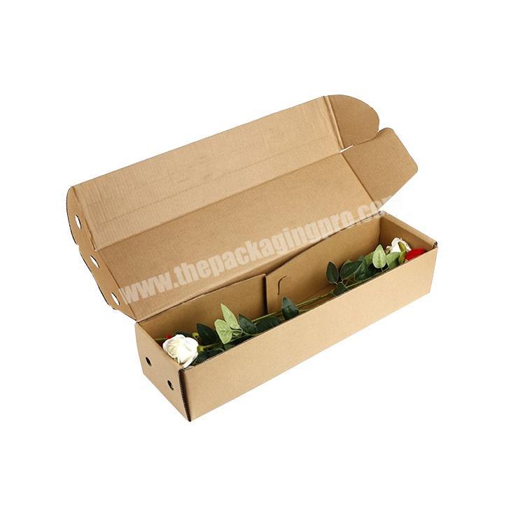 Shenzhen Factory Supply Custom Foldable Corrugated Box Flower Mailer Box Packaging Shipping Flower Boxes