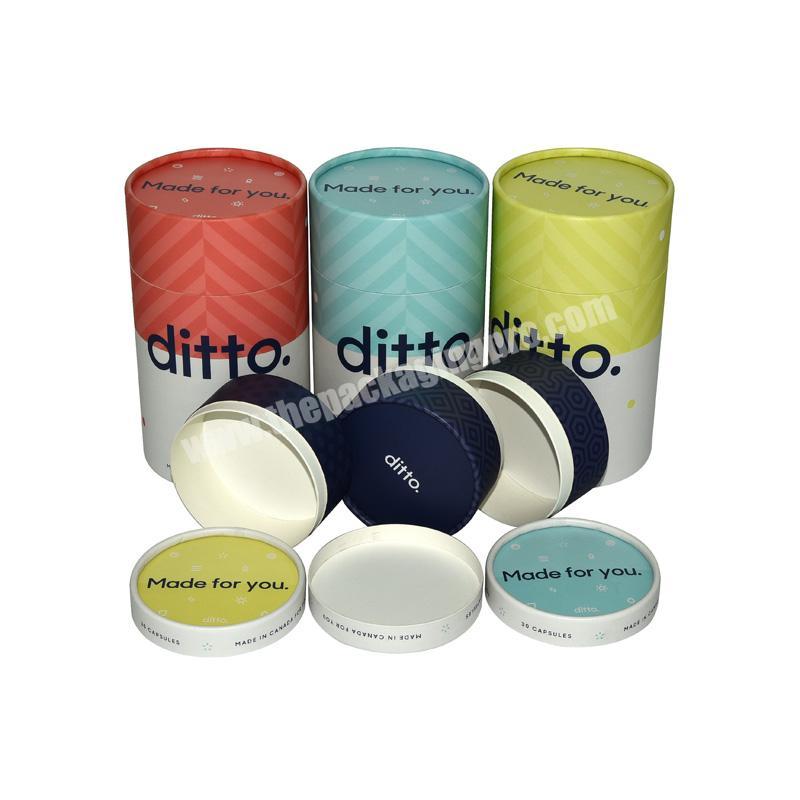 Custom Printed Multi Color Paper Tube Packaging Box
