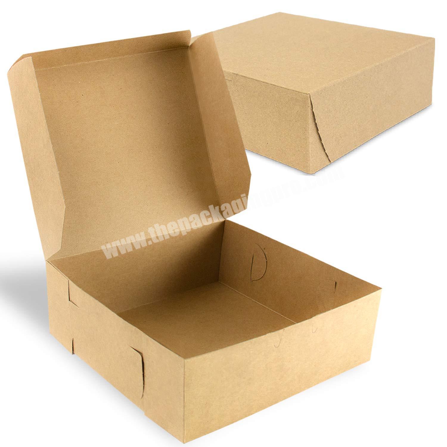 Wholesale Recyclable Custom Printed Corrugated Cardboard Carton Paper  8 x 8 x 3 Inch Pie Packaging Box