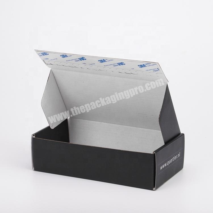 Wholesale Custom Self Adhesive Amazon Shopping Clothing Packaging Corrugated Mailer Shipping Box For Dress