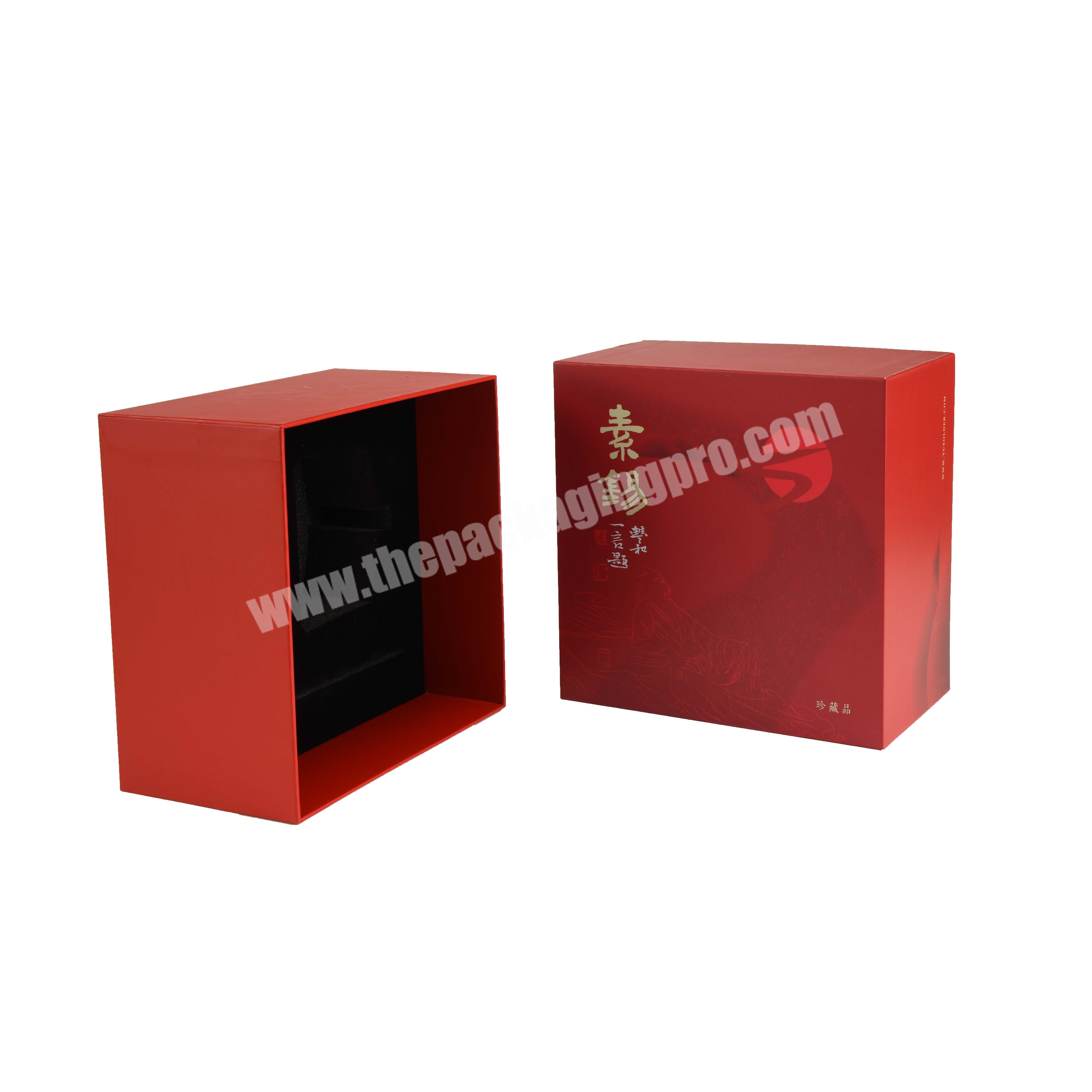 Luxury small kraft gift paper jewel box with custom printed logo