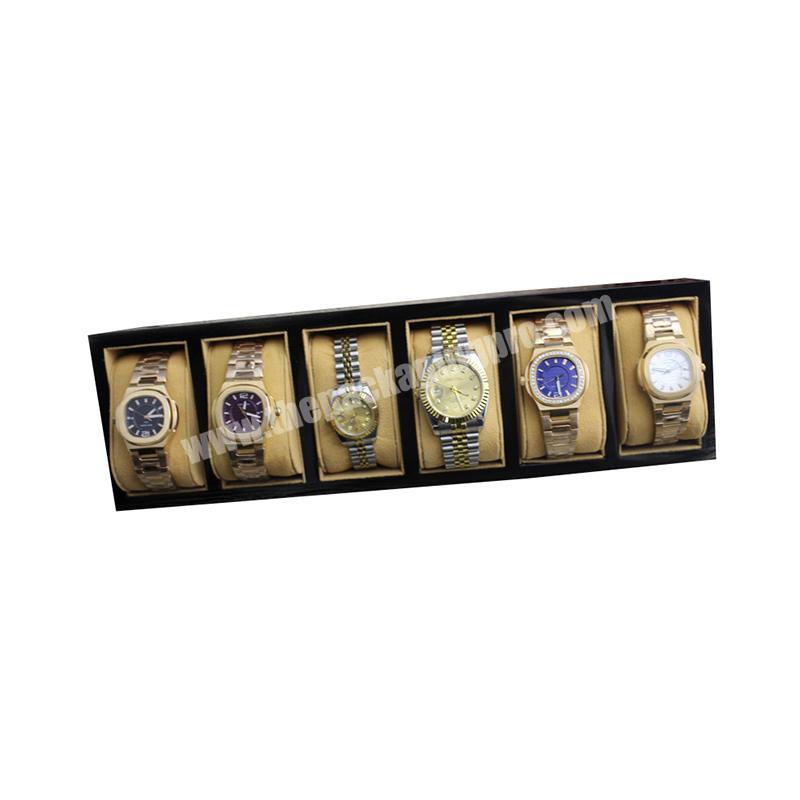 Wholesale Cheap Wooden Display 6 Slot Watch Plate