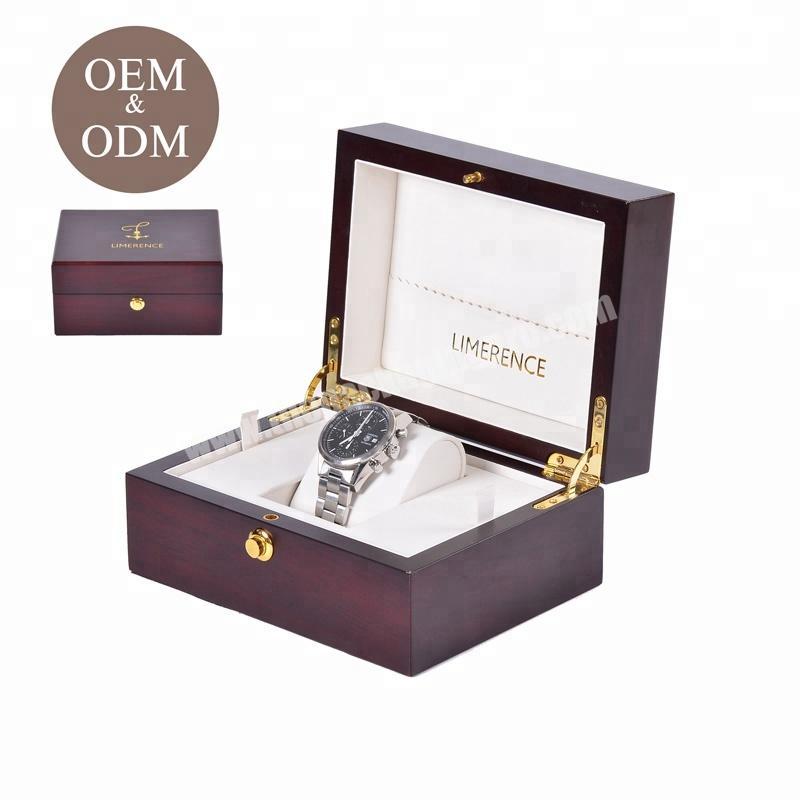 Personalized Luxury Custom Single Wooden Watch Box