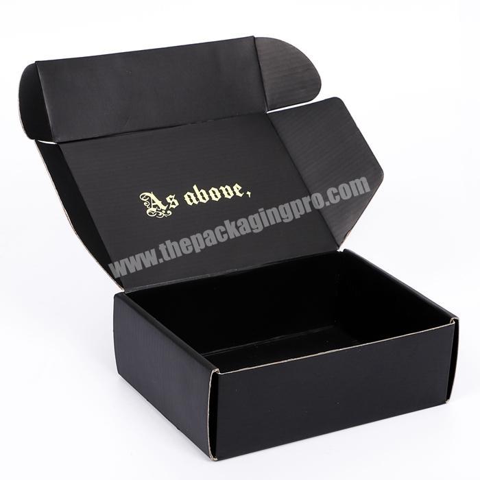 Hotsale Black  White  Brown Corrugated Ecommerce Packaging Box Paper Custom Mailer Boxes
