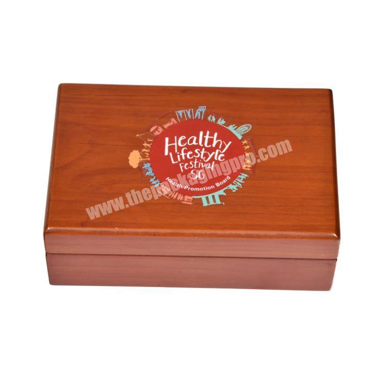 High End Custom Logo Small Brown Jewelry Packaging Storage Box With Velvet