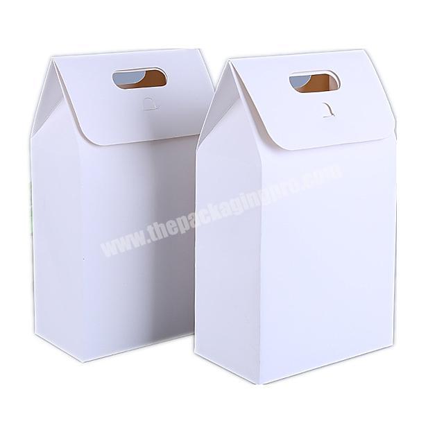 Factory Supplier Personalised logo matteglossy white plain paper box packaging for food
