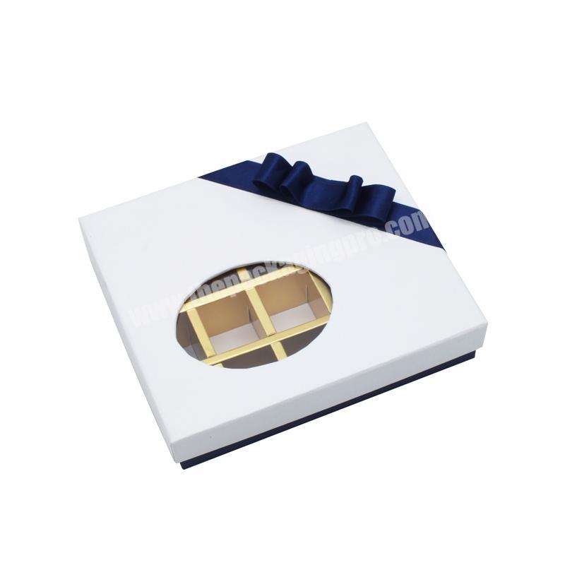 Cavity Carton Foldable Customize Custom Cardboard Candy Beautiful Homemade 2pcs Chocolate Gift Box