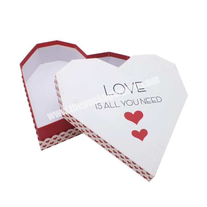 Glitter Color High Quality Custom Rose Paper Ribbon Pvc Shape Gift Flower Shaped Heart Candy Box