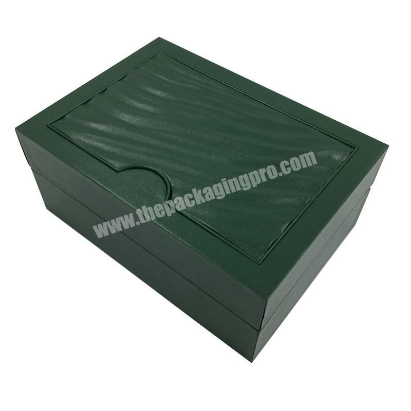 Classic Custom Olive Green Custom Packaging Leather Watch Box