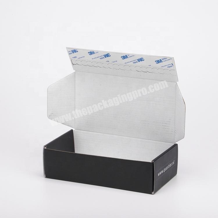 High Quality Shipping Boxes Custom Printed Logo Mailer Box Black Self Adhesive Mailer Boxes