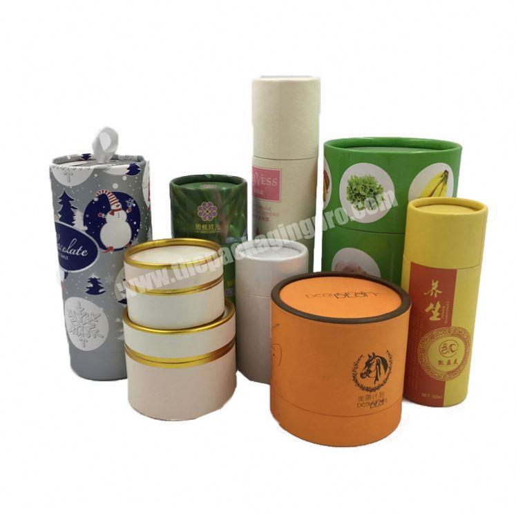 Wholesale Custom Biodegradable Round Cardboard Paper Packaging Tube  For Tea