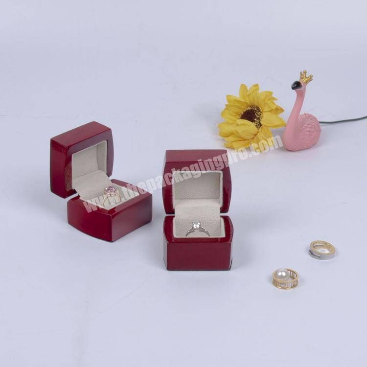 Handmade Custom Luxury Wood Ring Packaging Box