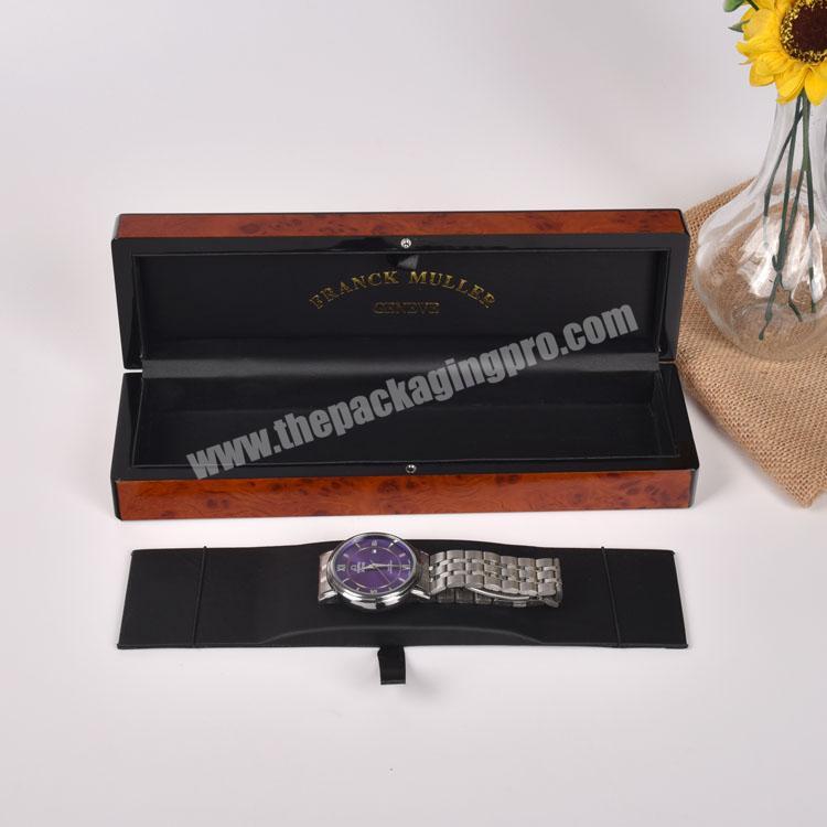 In Stock High Grade Long Customize Logo Watch Strap Package Box Manufacturer