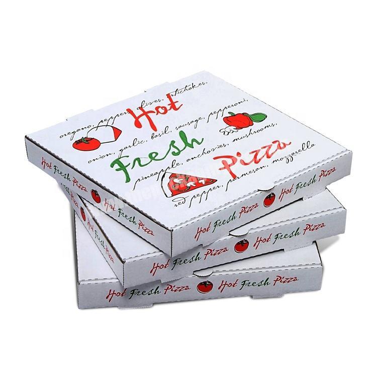Eco-Friendly Printed Custom Logo Recycled Material Pizza Carton Box Biodegradable Foldable Delivery Packing Mailer Box For Pizza