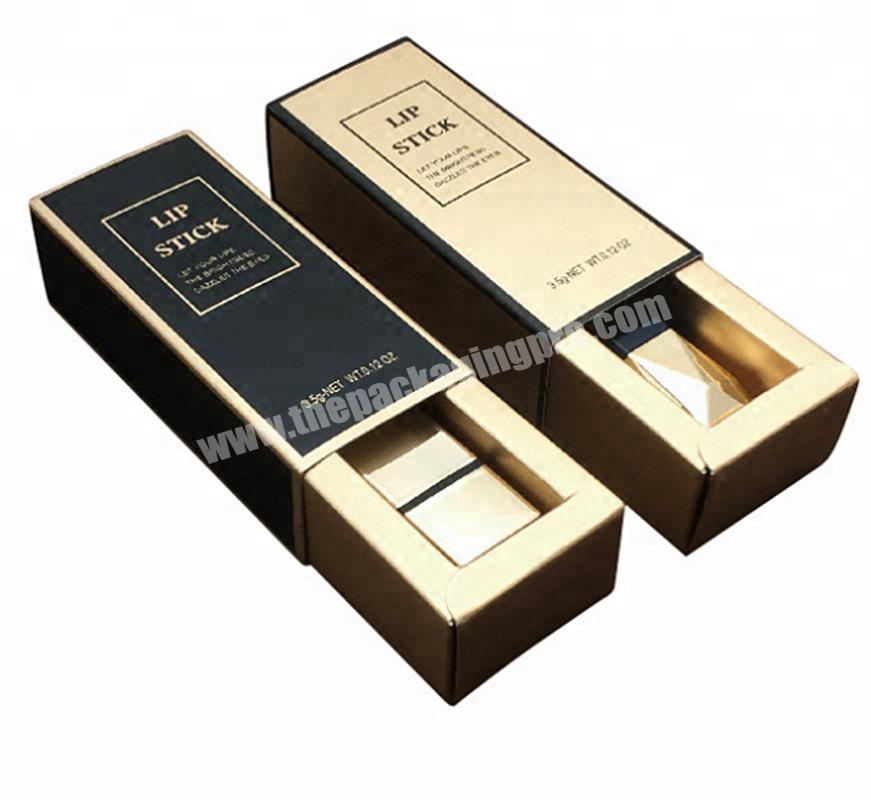 custom small cardboard folding box for lipstick lashes gift packaging