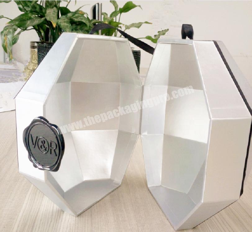 Free sample custom design luxury sliver rigid stereo cosmetics packing for concealer foundation loose powder gift paper box