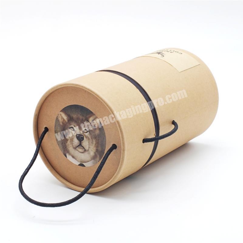 Custom Luxury Rigid Cardboard Paper Cylinder Round Gift Box