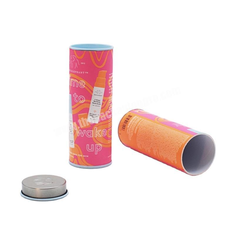 Smart cute cylinder customized logo paperboard gift packaging paper tube box