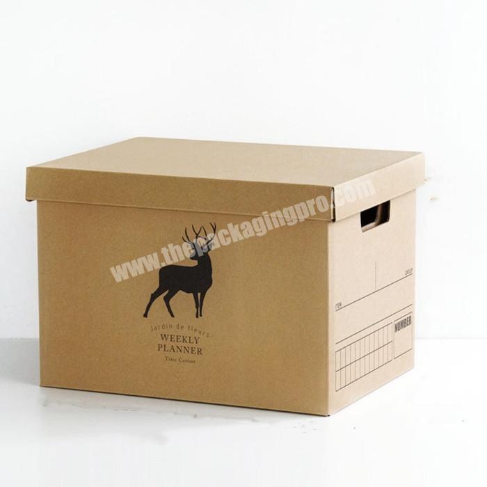Classic Moving Kit Boxes Tape Free Assembly Easy Carry Handles Paper Box