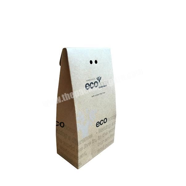 Eco-friendly recycle paper food bag personalize custom paper bag logo printed good price kraft paper bag