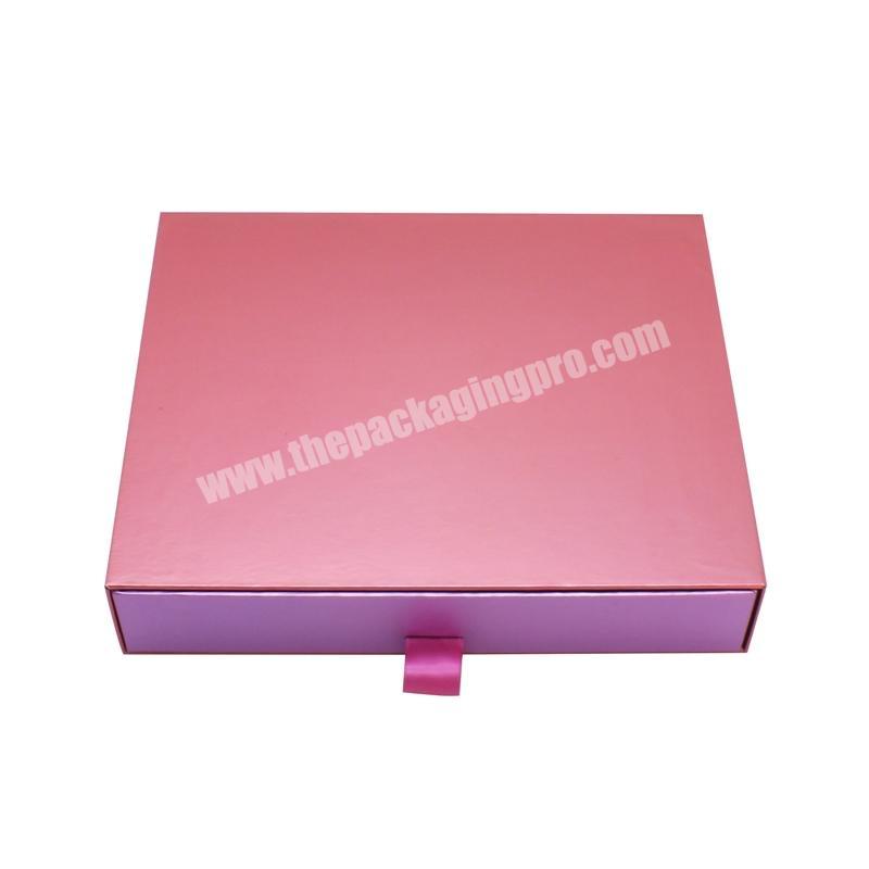 Customized branded top quality multilayer Christmas silver chocolate packaging box