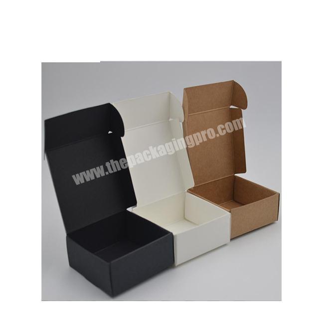 Airplane type box Black brown white color kraft paper boxes shipping packaging gift box