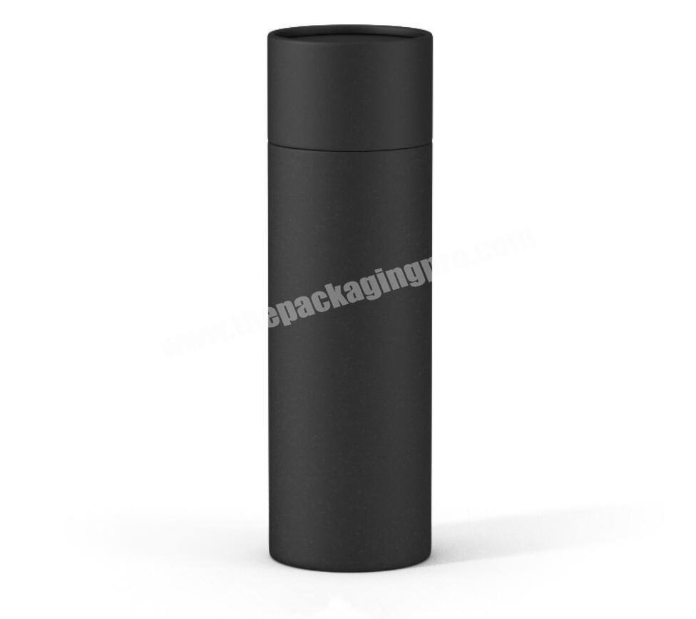 Wholesale free sample custom size 2 mm thick cardboard black two pieces for accessories gift paper tube boxes packaging