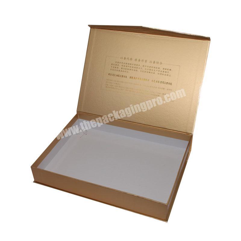 Book Shaped Spot Uv Flip Top Paper Box With Magnetic Catch For Gift
