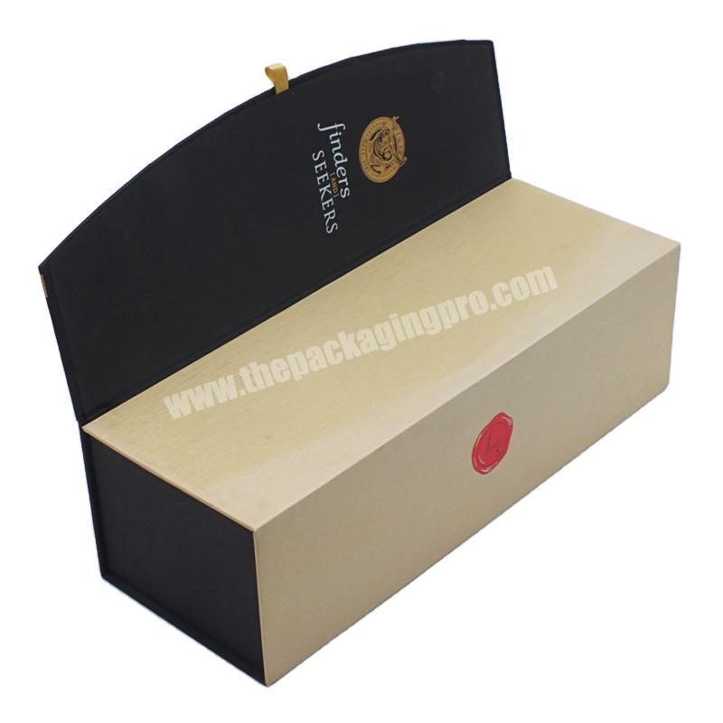 Hot Sale Leather Cardboard Paper Wine Packaging Box