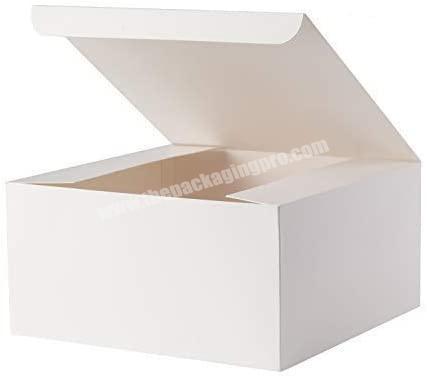 Wholesale Retail Packaging Logo Printed Christmas Birthday Party Paper 8 x 8 x 4 inches Proposal Fold Gift Boxes
