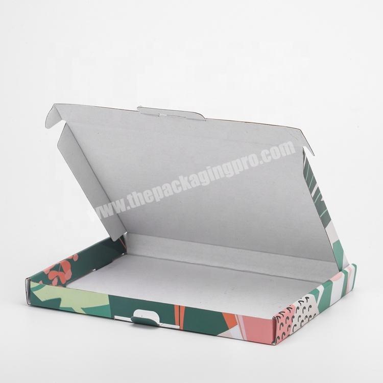 Customized Printed Logo Flat Pack Folding Corrugated Packaging Die Cutting Colored Mailing Box E-Commerce Shipping Boxes